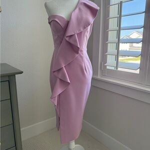 Lavish Alice One Shoulder Cocktail Dress